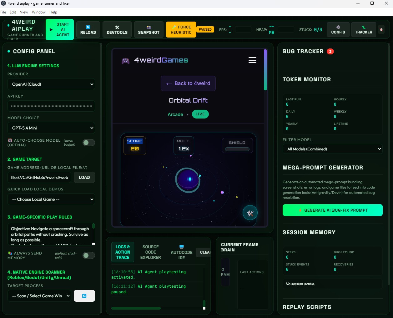 4weird AIPlay Interface Screenshot